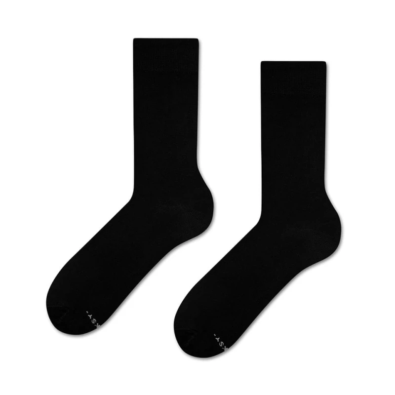 Długie czarne skarpetki Basic - Black Carbon