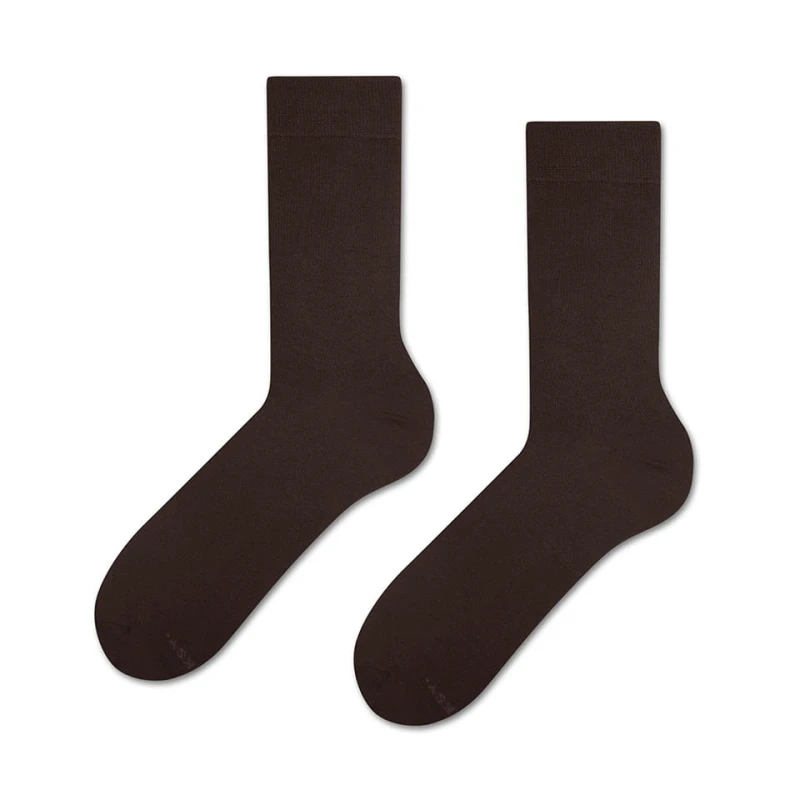 Brązowe skarpetki Basic- Dark Chocolate