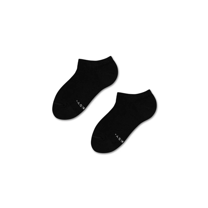Czarne Skarpetki Stopki dla dzieci Basic - Black Carbon