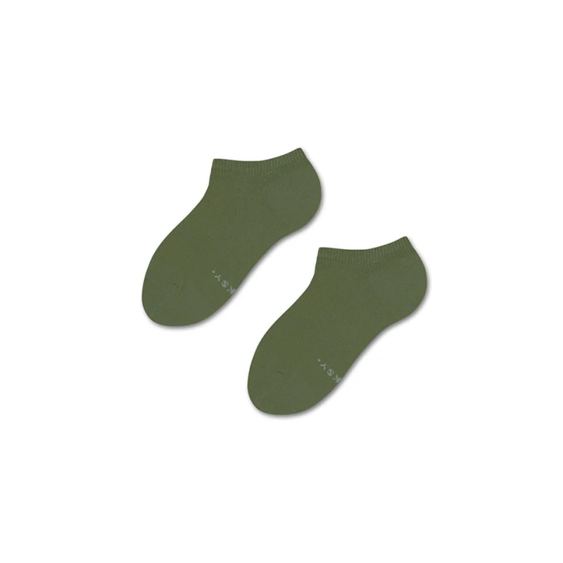 Oliwkowe Skarpetki Stopki dla dzieci Basic - Green Olive