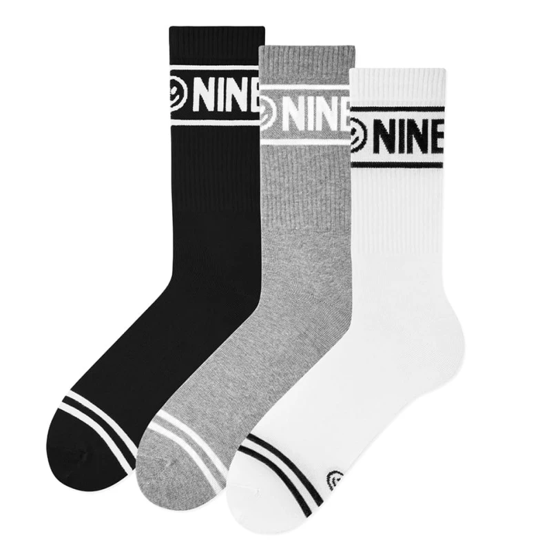 Zestaw skarpetek sportowych NINETIES CREW MONO 3 PACK