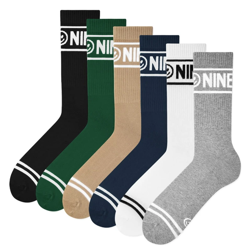 Zestaw skarpetek sportowych NINETIES CREW MONO 6 PACK