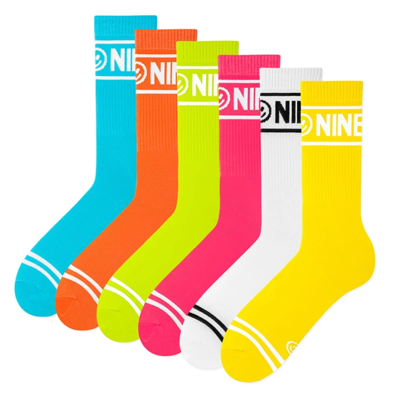 Zestaw skarpetek sportowych NINETIES CREW MULTICOLORED 6 PACK 