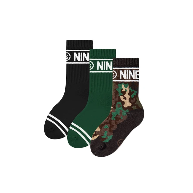 Zestaw skarpetek sportowych NINETIES CREW MILITARY PANTHERA KIDS 3 PACK