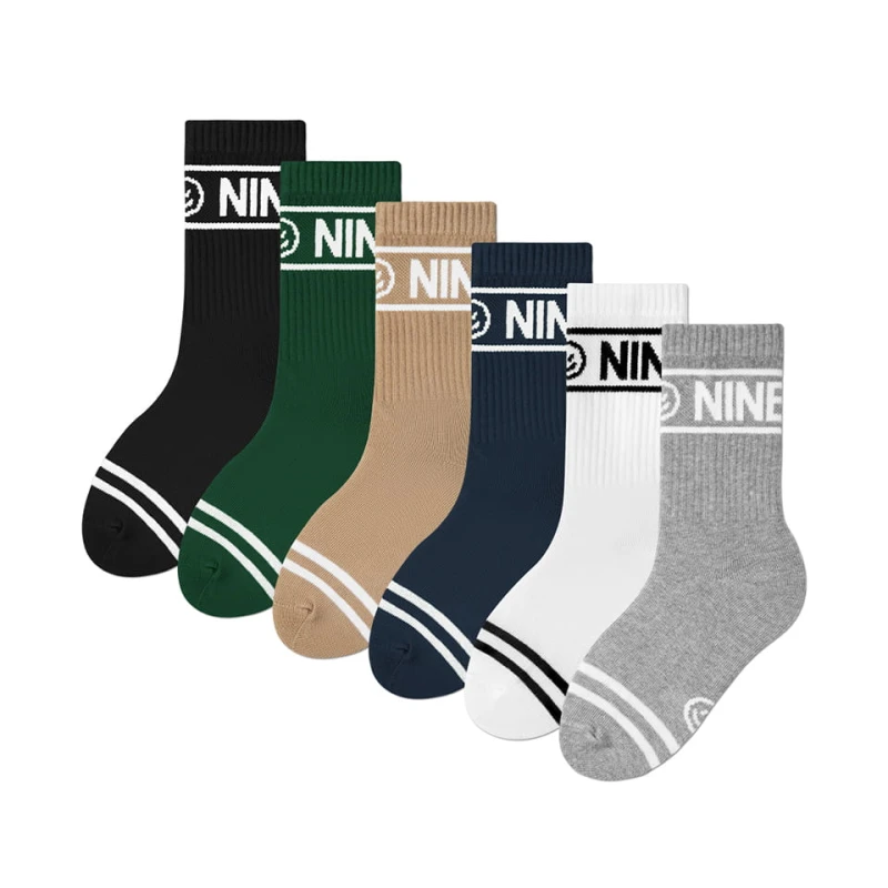 Zestaw skarpetek sportowych NINETIES CREW MONO KIDS 6 PACK