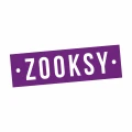 Logo marki ZOOKSY. Energetyczne, proste i charakterne. Idealnie oddaje ducha kreatywnych skarpet, które mówią więcej niż słowa